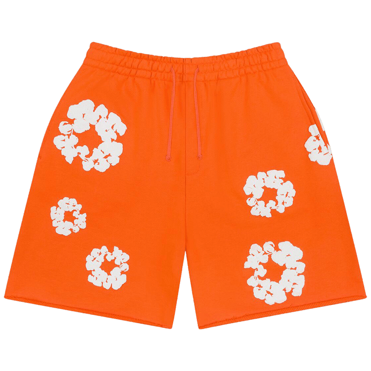 Denim Tears Cotton Wreath Sweatshorts Orange - Im Your Wardrobe