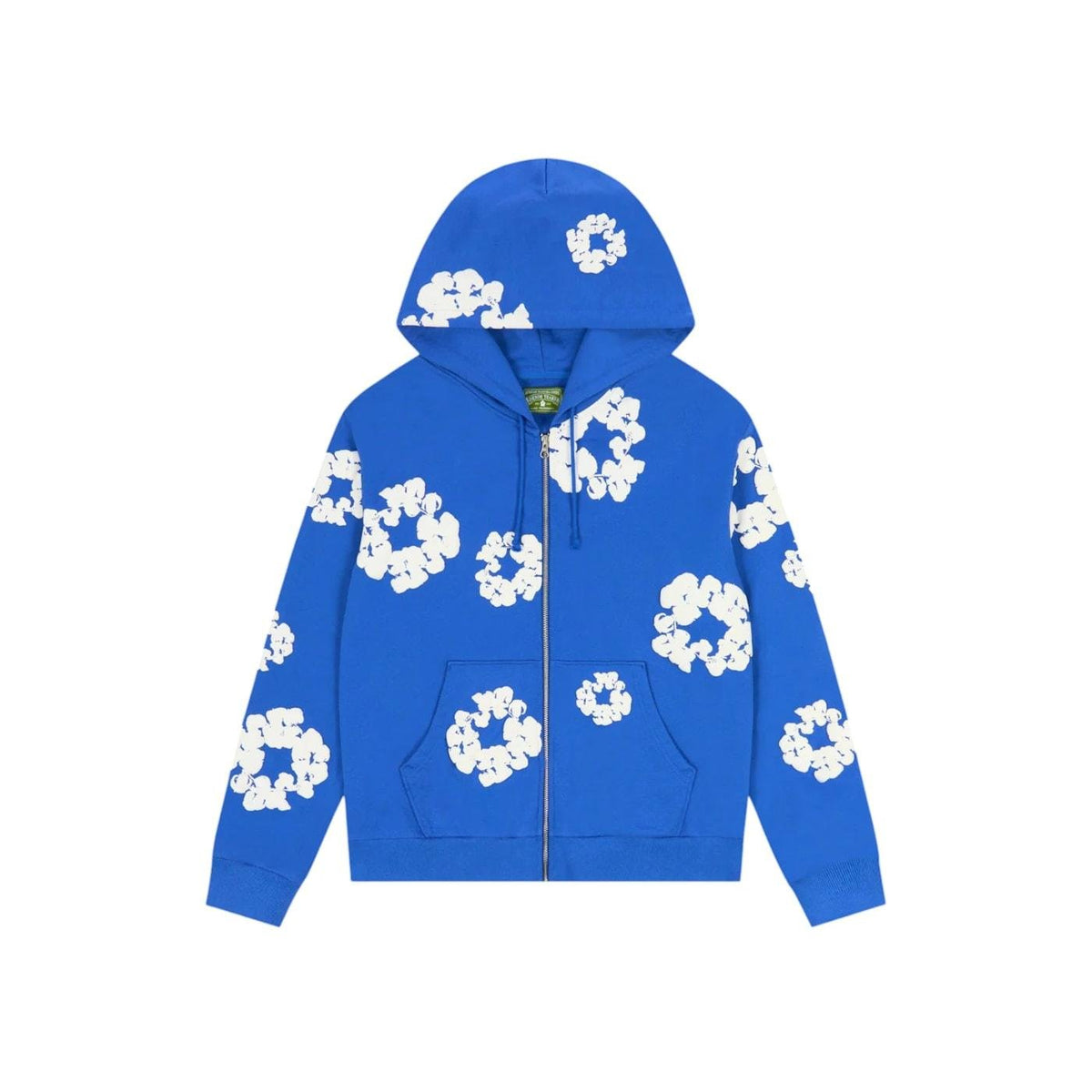 Denim Tears Cotton Wreath Zip Hoodie Blue - Im Your Wardrobe