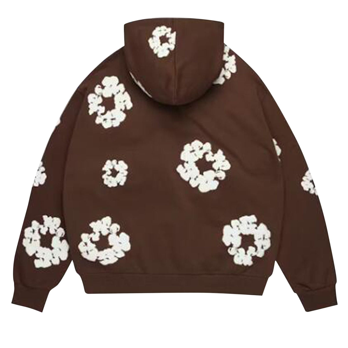 Denim Tears Cotton Wreath Zip Hoodie Dark Brown - Im Your Wardrobe