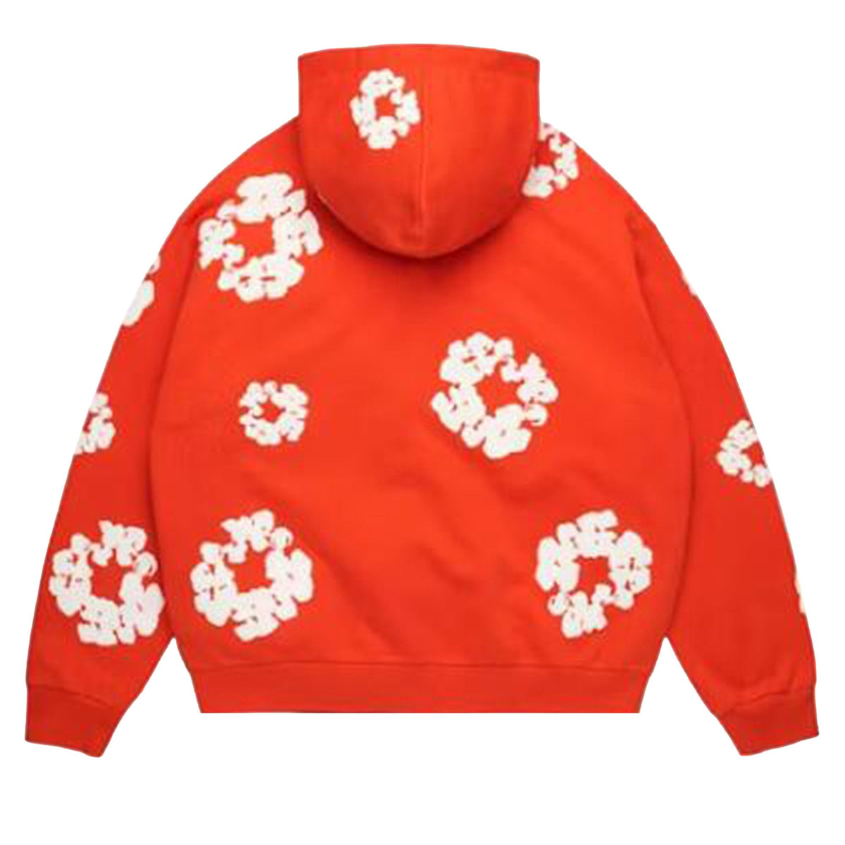 Denim Tears Cotton Wreath Zip Hoodie Dark Orange - Im Your Wardrobe