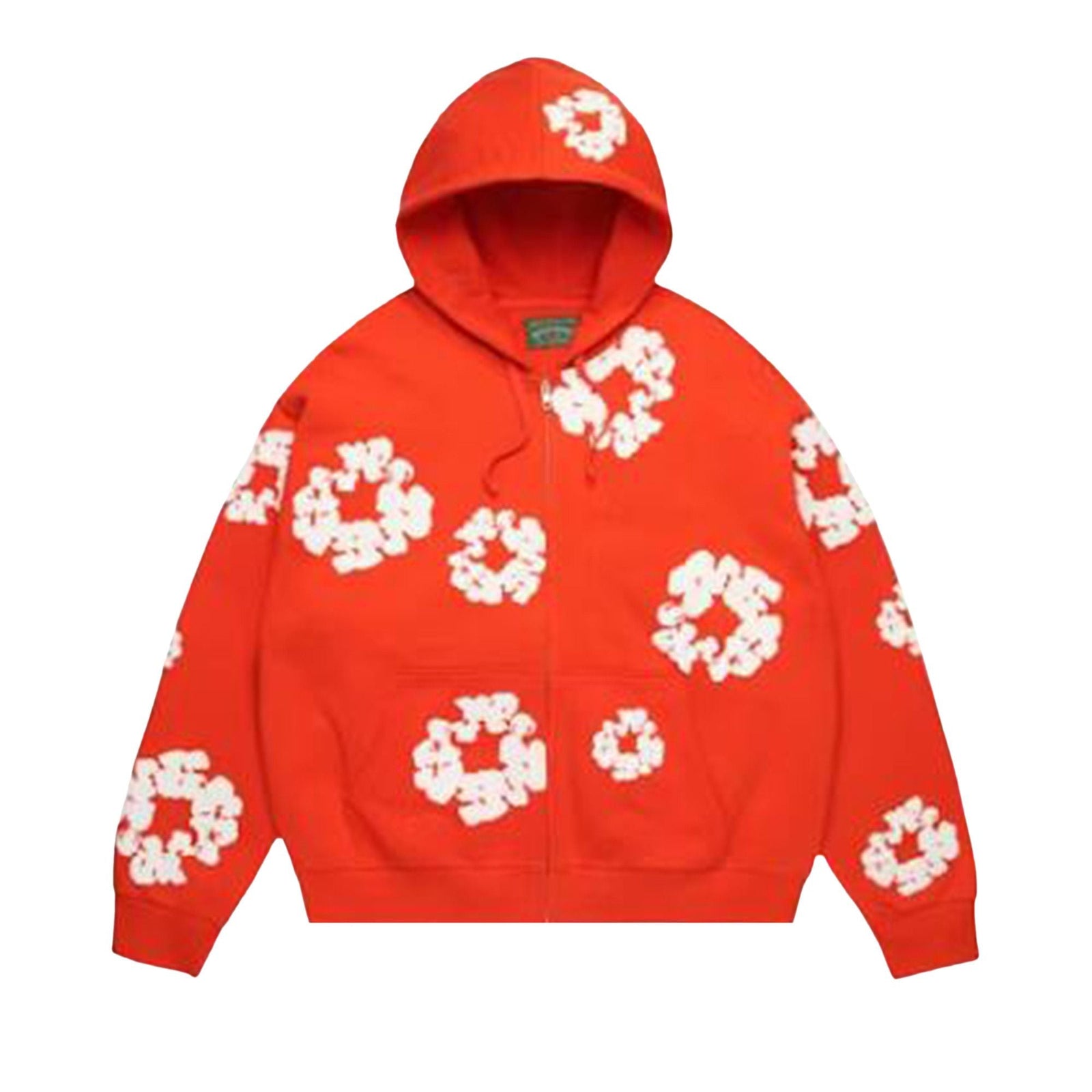 Denim Tears Cotton Wreath Zip Hoodie Dark Orange - Im Your Wardrobe