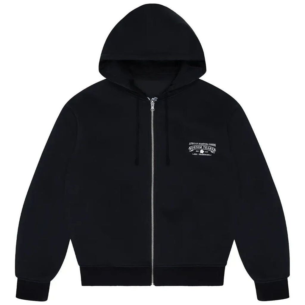DENIM TEARS ポロスポ パロディ 黒 フーディー DM1380 denim-tears-crown-of-cotton-