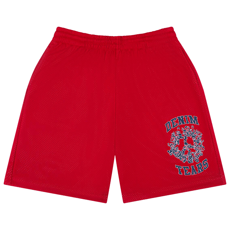 Denim Tears Denim University Mesh Shorts Red - Im Your Wardrobe