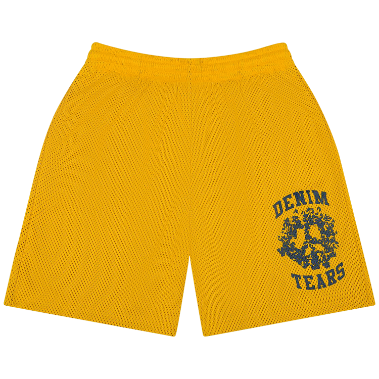 Denim Tears Denim University Mesh Shorts Yellow - Im Your Wardrobe
