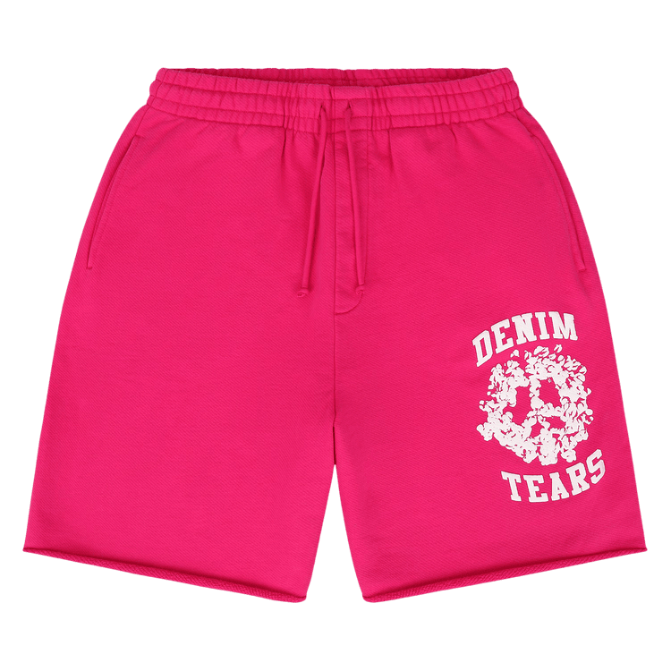 Denim Tears Denim University Sweatshorts Pink/White - Im Your Wardrobe