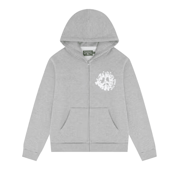 Denim Tears Denim University Zip Hoodie Grey/White - Im Your Wardrobe