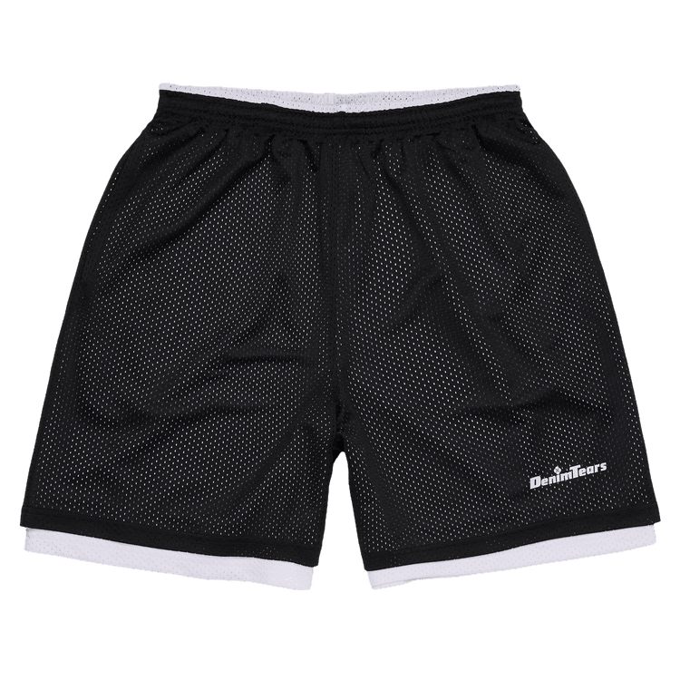 Denim Tears DT Sport Double Layer Mesh Short Black - Im Your Wardrobe