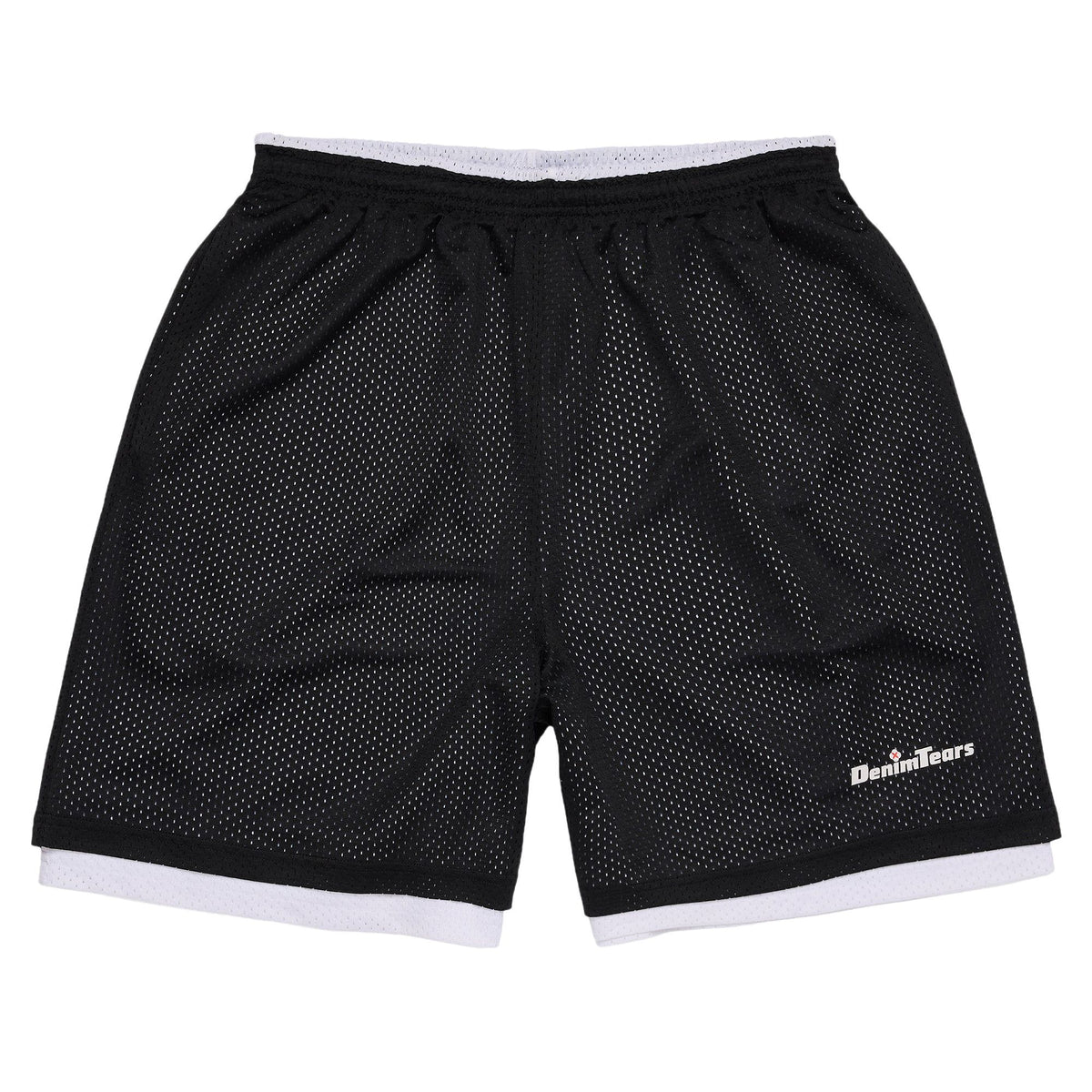 Denim Tears DT Sport Double Layer Mesh Short Black - Im Your Wardrobe