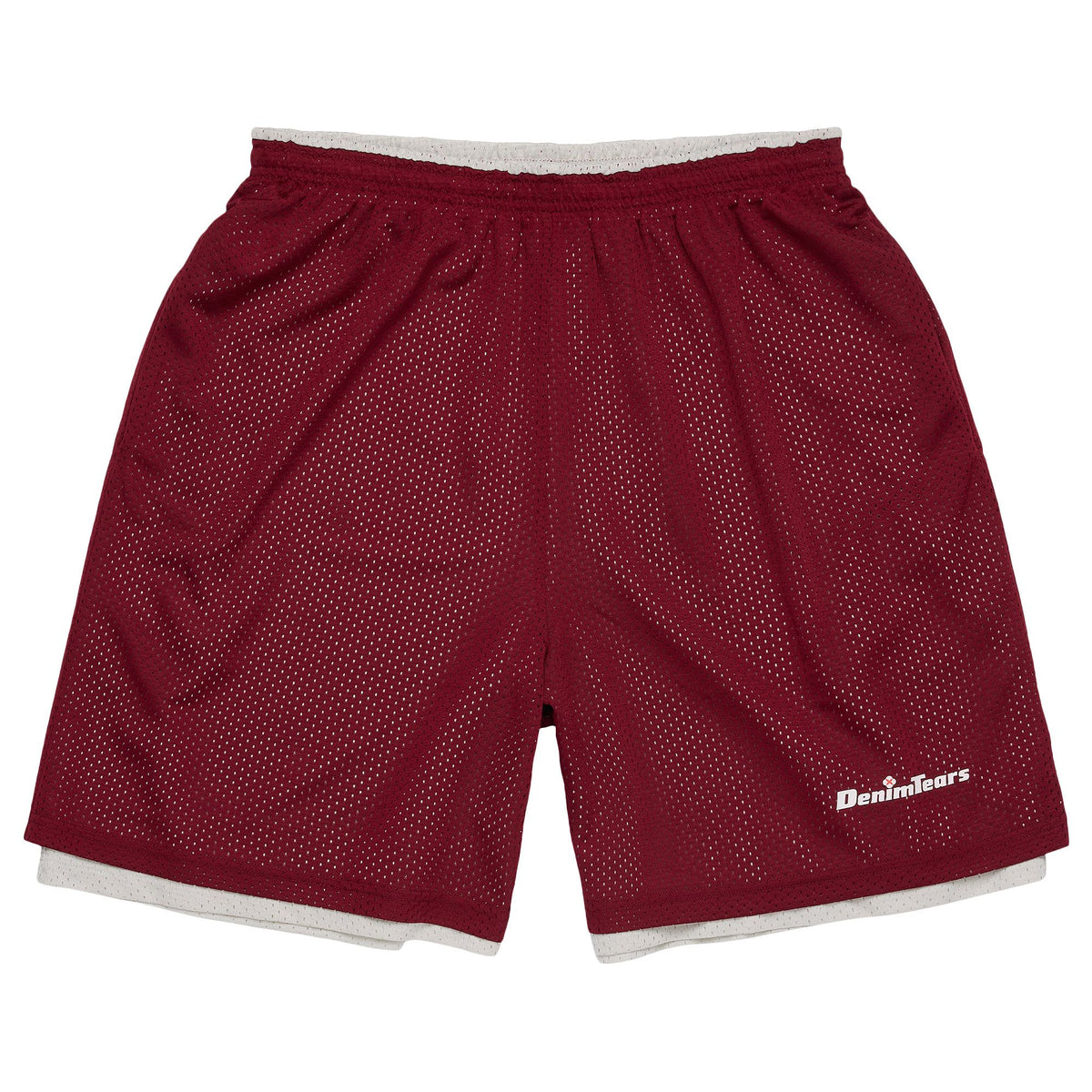 Denim Tears DT Sport Double Layer Mesh Short Red - Im Your Wardrobe