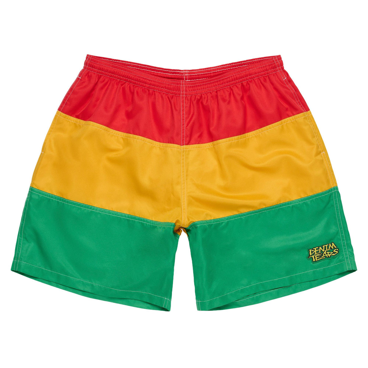 Denim Tears Every Tear Swim Trunks Red/Yellow/Green - Im Your Wardrobe