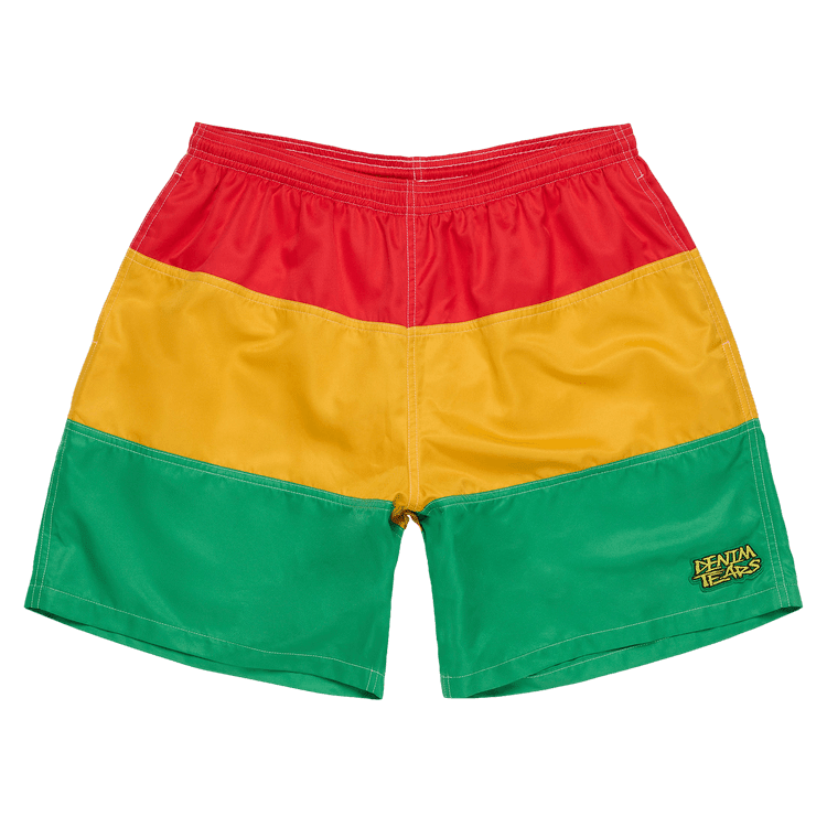 Denim Tears Every Tear Swim Trunks Red/Yellow/Green - Im Your Wardrobe