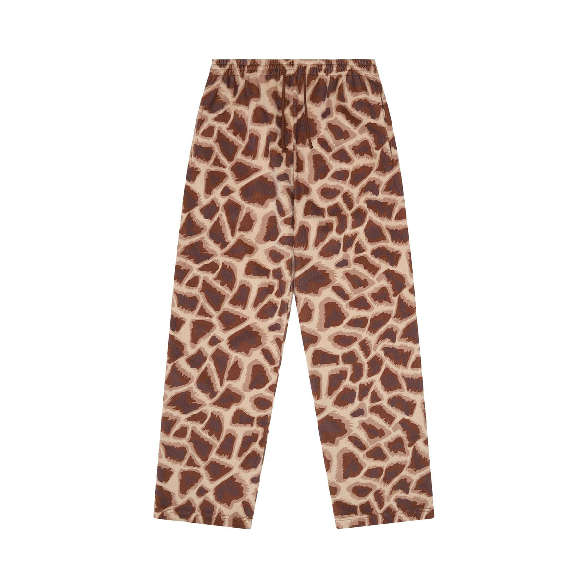 Denim Tears Faux Fur Giraffe Print Sweatpant Brown - Im Your Wardrobe