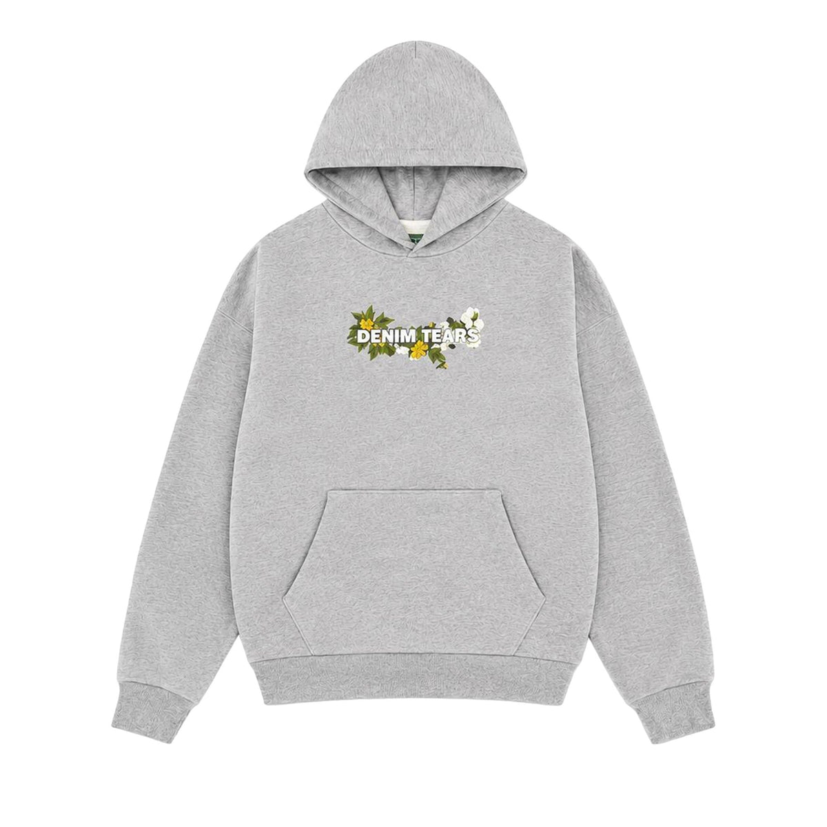 Denim Tears Floral Logo Hoodie Grey - Im Your Wardrobe