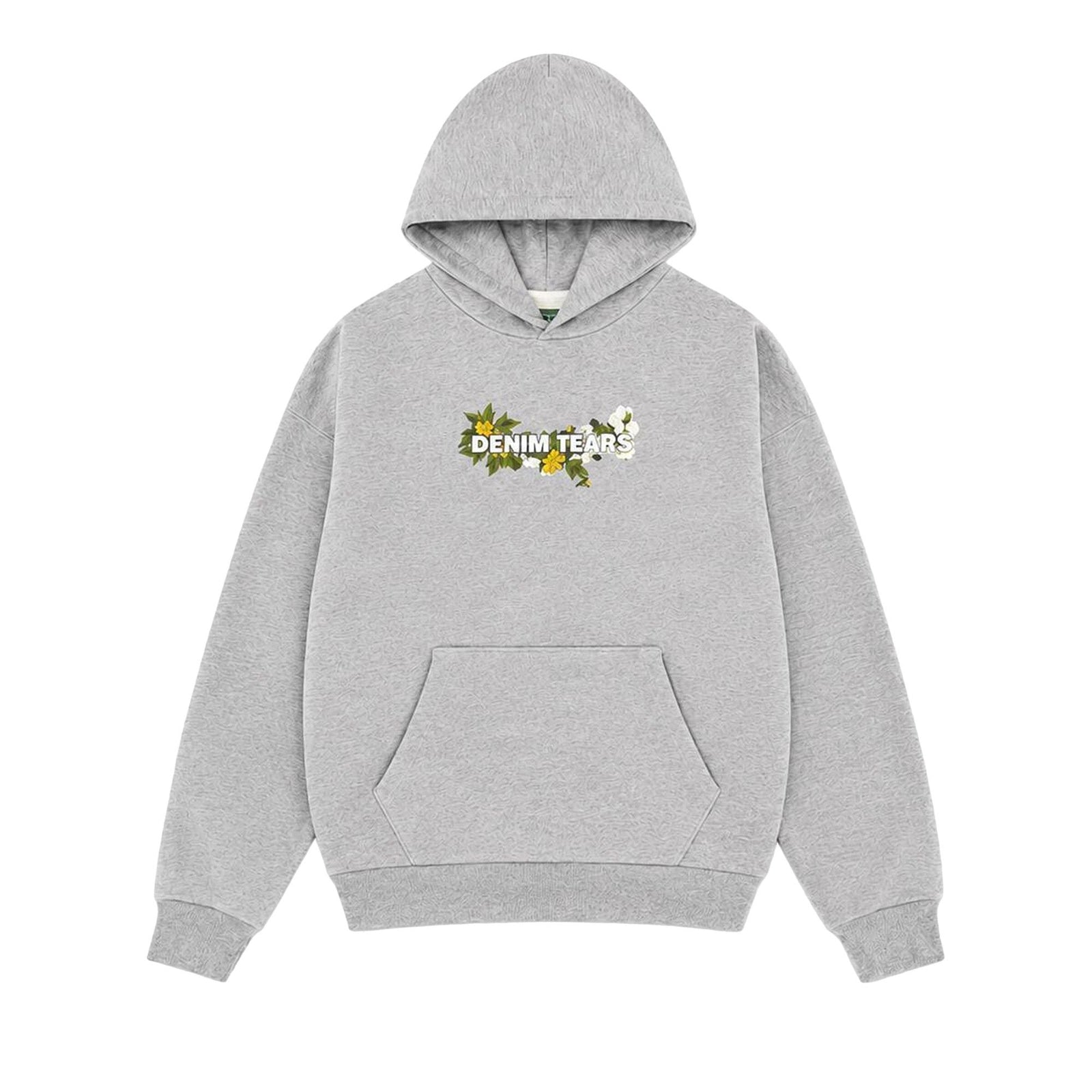 Denim Tears Floral Logo Hoodie Grey - Im Your Wardrobe