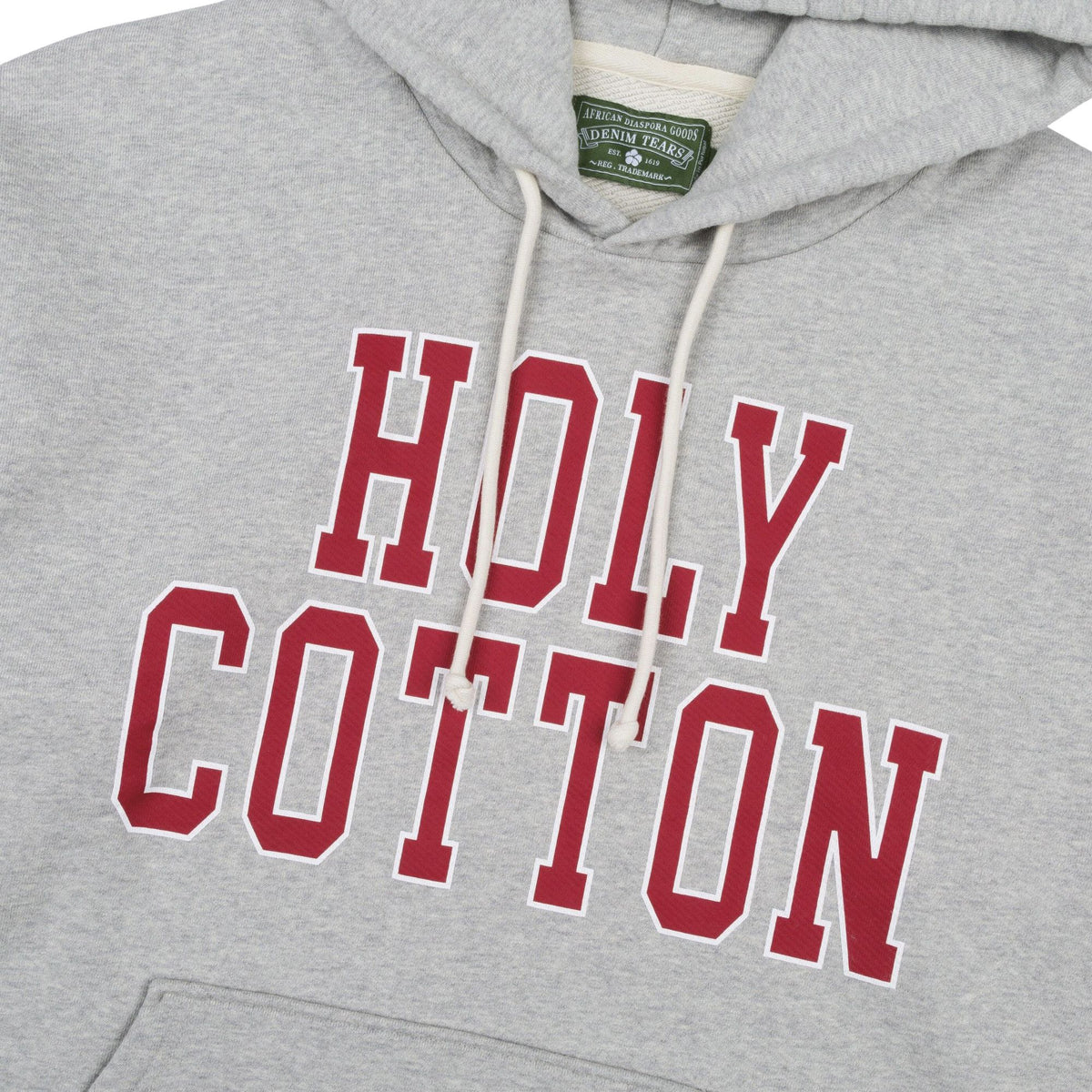 Denim Tears Holy Cotton Hoodie Grey - Im Your Wardrobe
