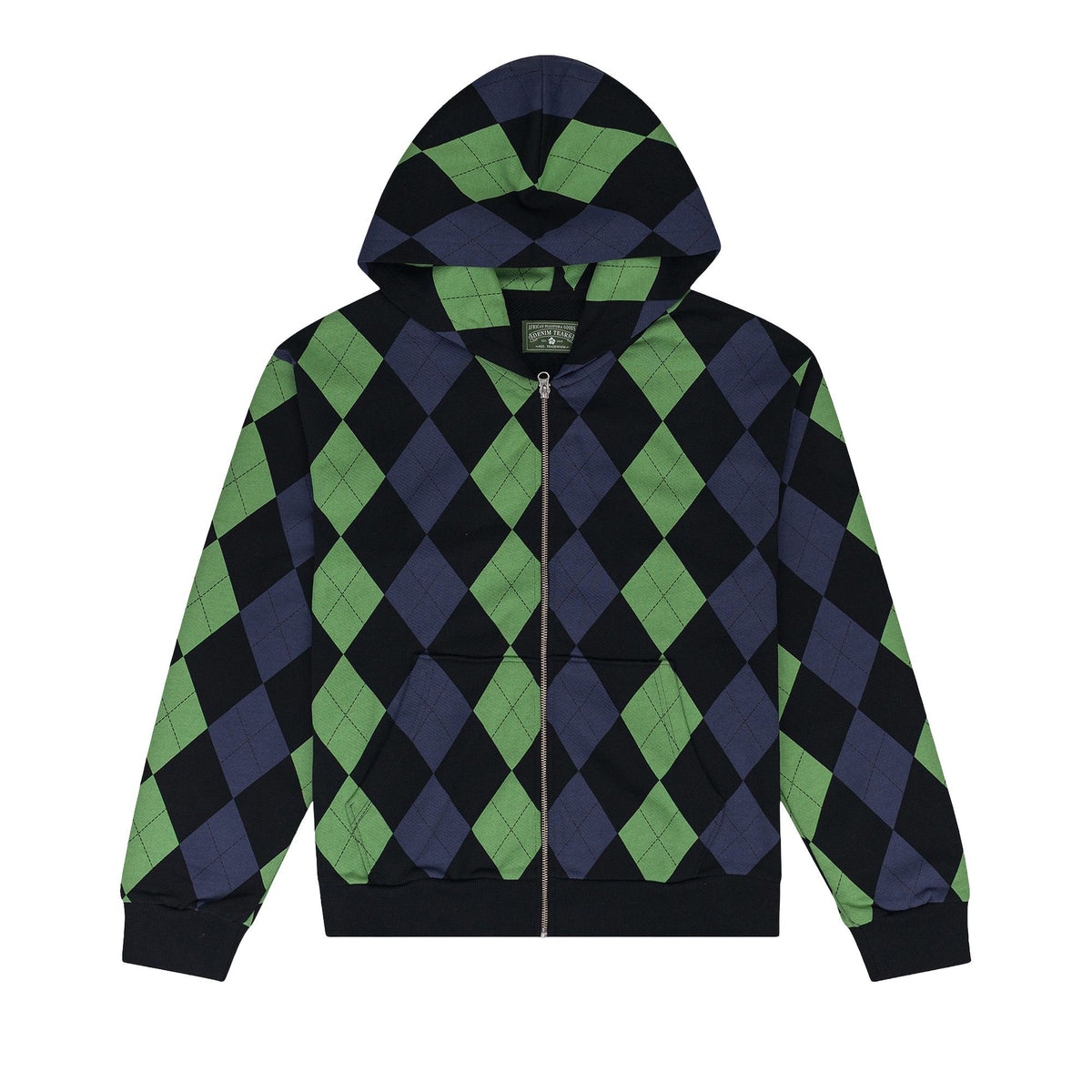 Denim Tears Intarsia Zip Hoodie Green - Im Your Wardrobe