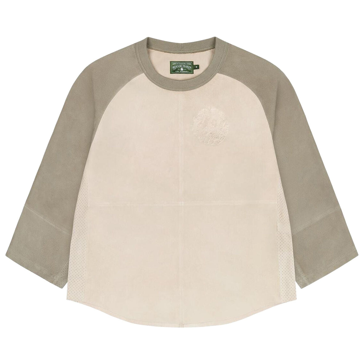 Denim Tears Leather University Baseball Shirt White - Im Your Wardrobe