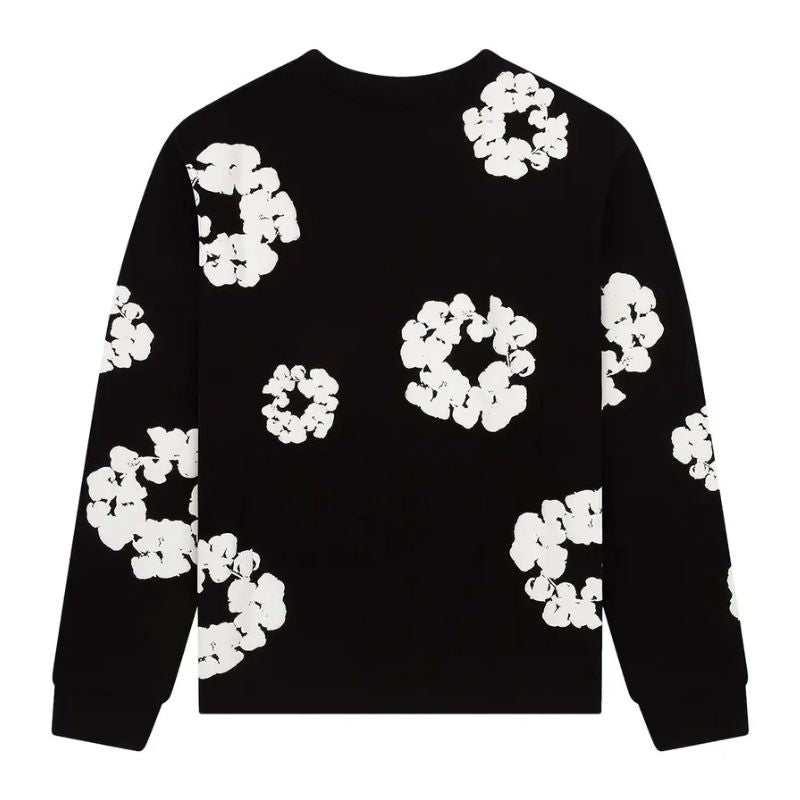 Denim Tears Long Sleeve Cotton Wreath T-Shirt (Black) - Im Your Wardrobe