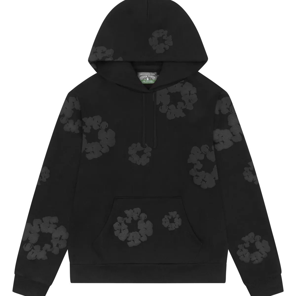 Denim Tears Mono Cotton Wreath Hoodie Black - Im Your Wardrobe