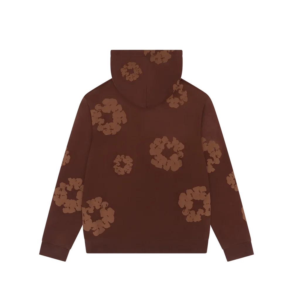Denim Tears Mono Cotton Wreath Hoodie Brown - Im Your Wardrobe
