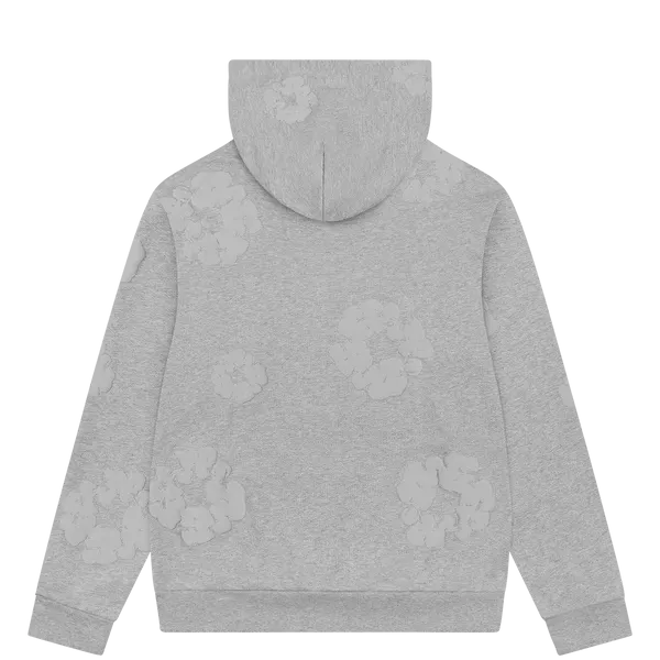Denim Tears Mono Cotton Wreath Hoodie Grey - Im Your Wardrobe