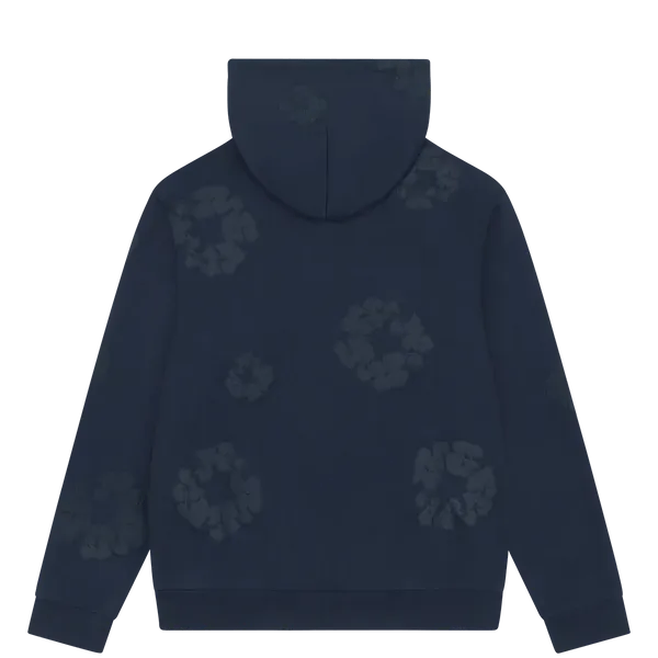 Denim Tears Mono Cotton Wreath Hoodie Navy - Im Your Wardrobe