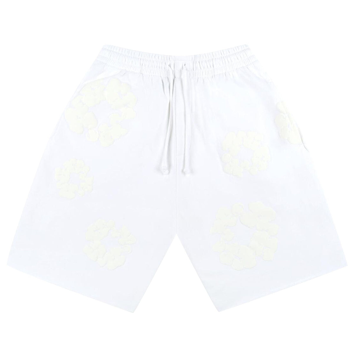 Denim Tears Mono Cotton Wreath Shorts White - Im Your Wardrobe
