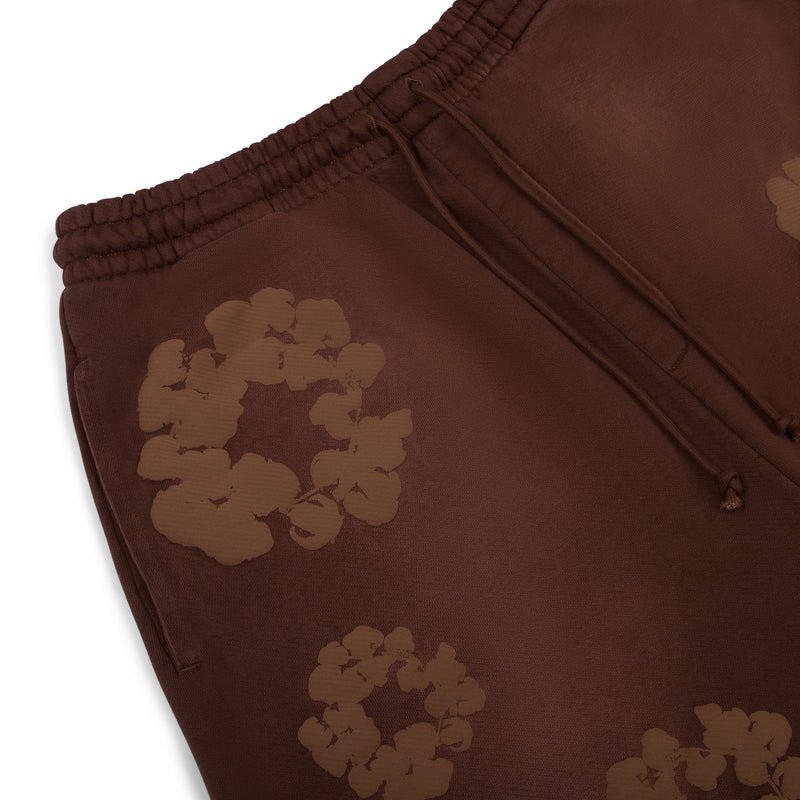 Denim Tears Mono Cotton Wreath Sweat Shorts Brown - Im Your Wardrobe