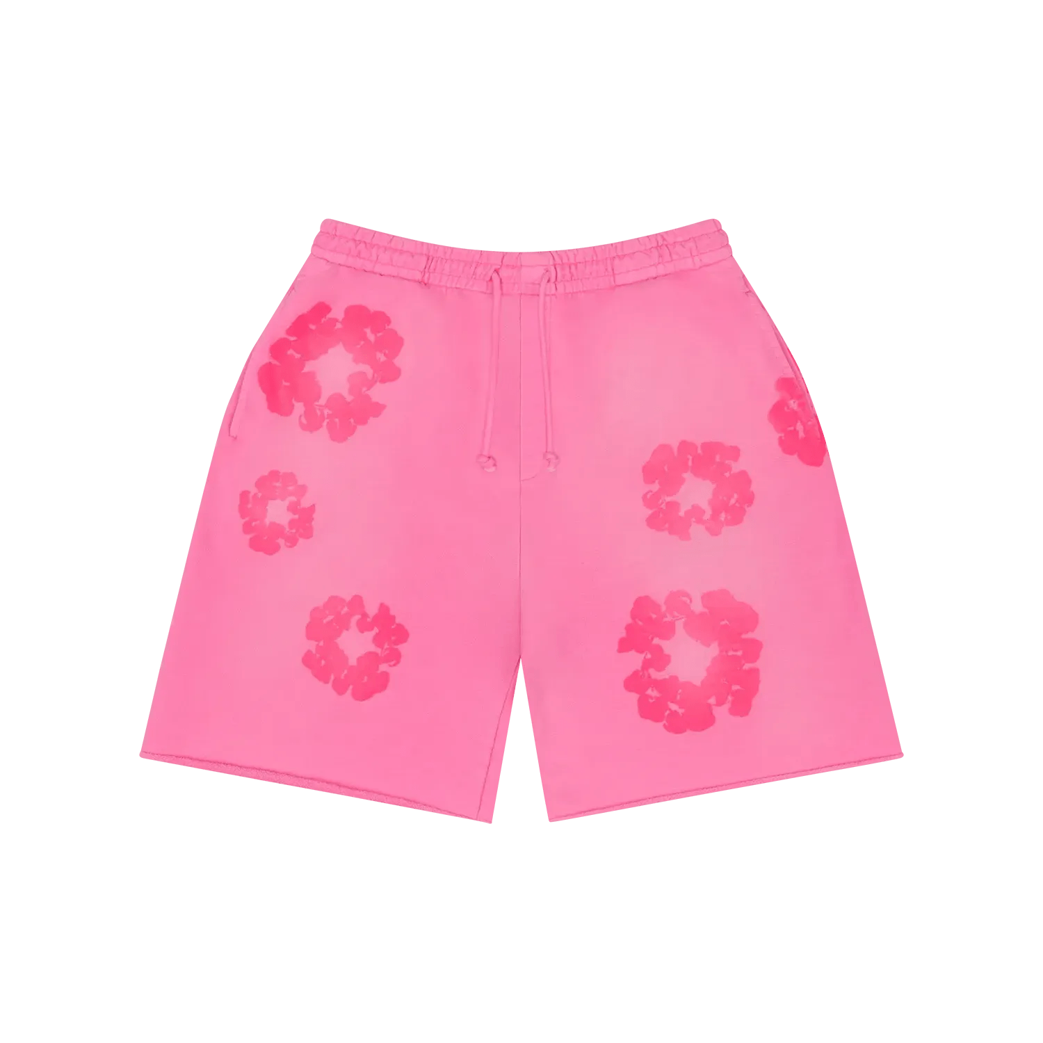 Denim Tears Mono Cotton Wreath Sweat Shorts Pink - Im Your Wardrobe