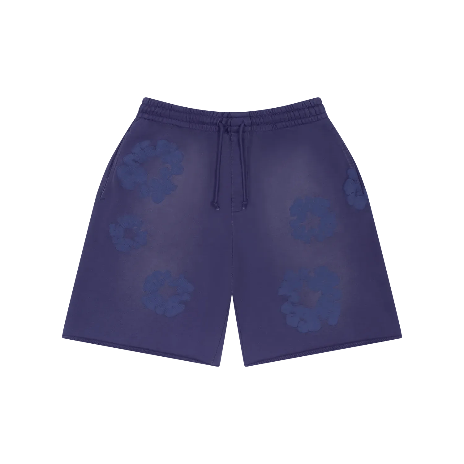 Denim Tears Mono Cotton Wreath Sweat Shorts Washed Blue - Im Your Wardrobe