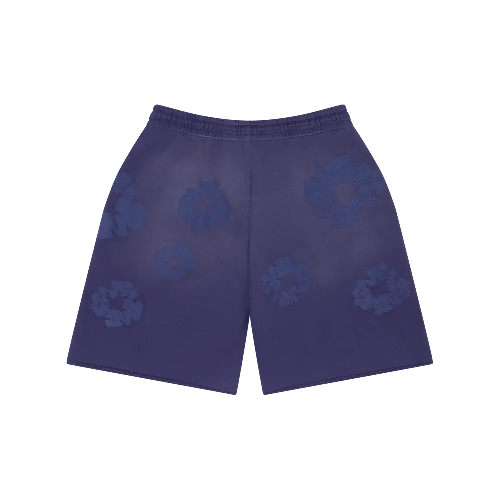 Denim Tears Mono Cotton Wreath Sweat Shorts Washed Blue - Im Your Wardrobe