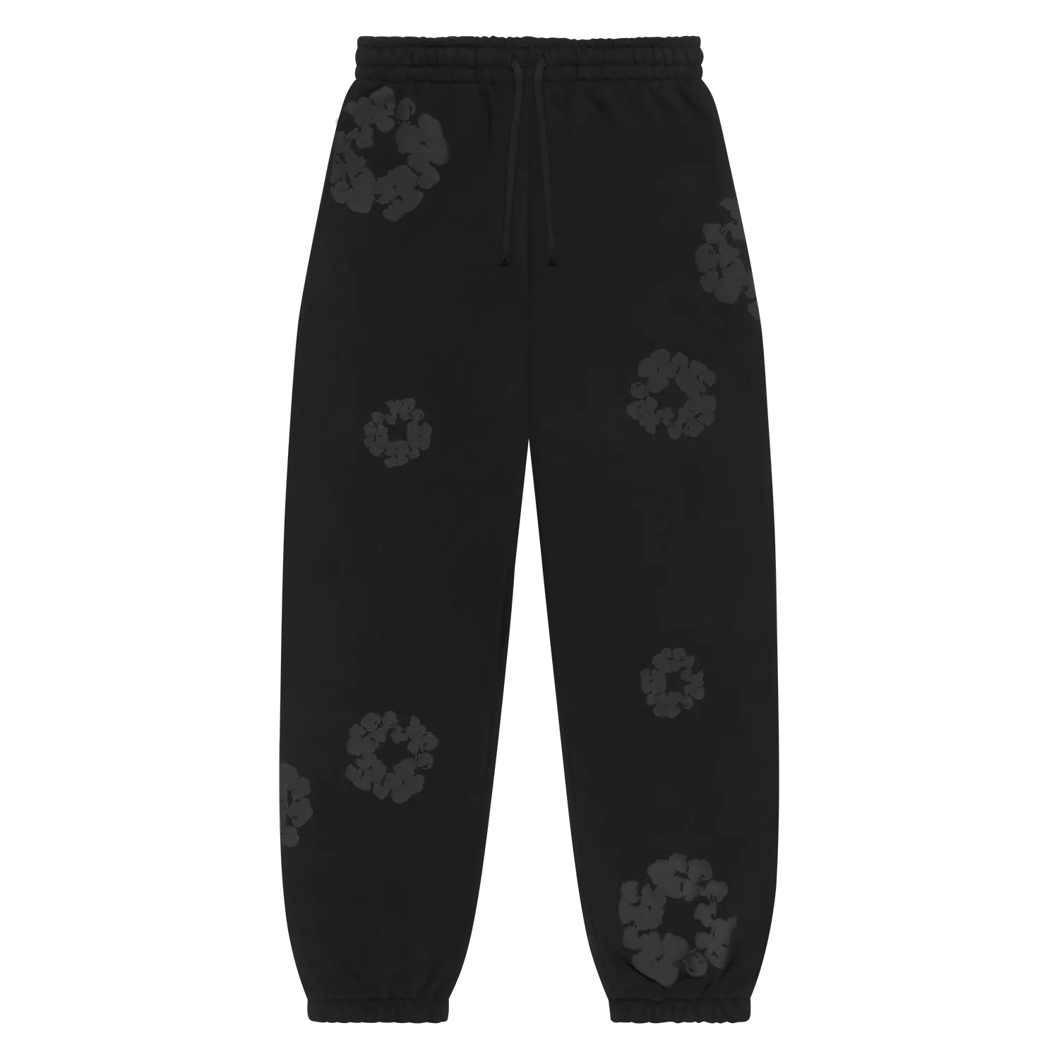 Denim Tears Mono Cotton Wreath Sweatpants Black - Im Your Wardrobe