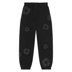 Denim Tears Mono Cotton Wreath Sweatpants Black - Im Your Wardrobe