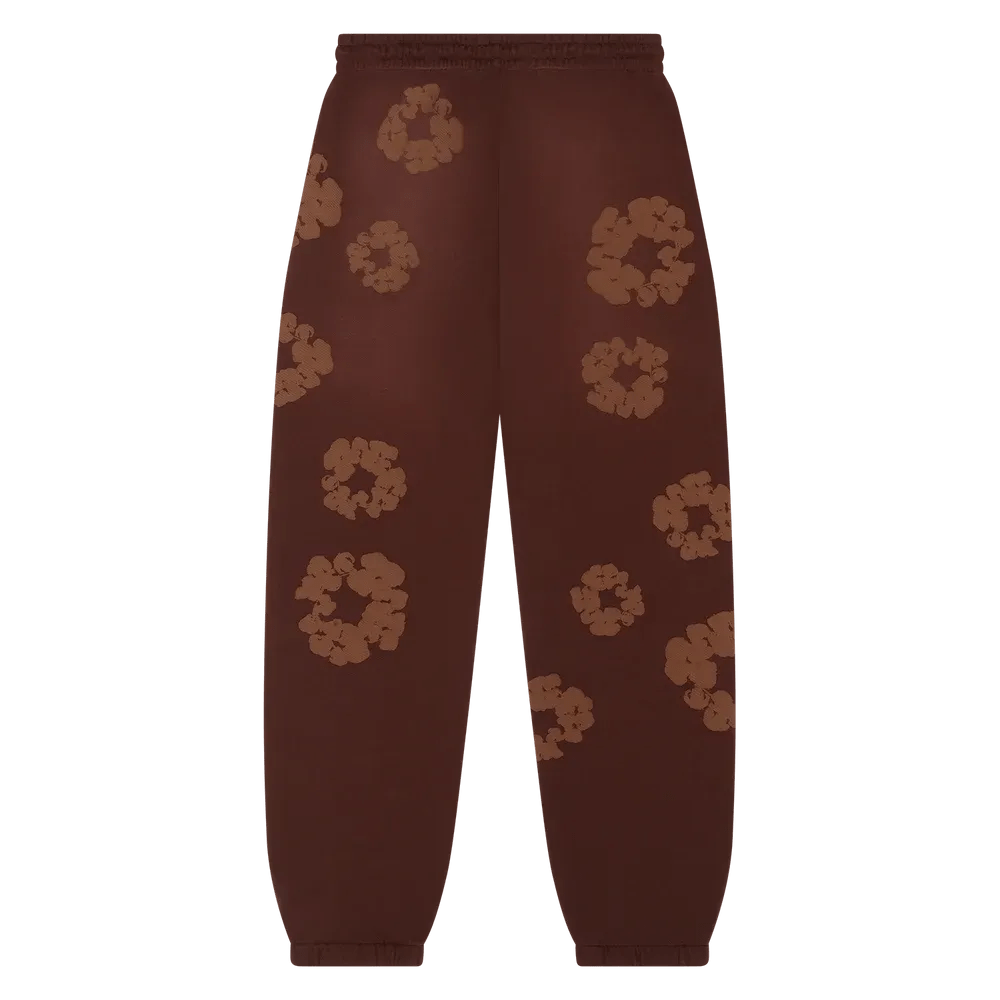 Denim Tears Mono Cotton Wreath Sweatpants Brown - Im Your Wardrobe
