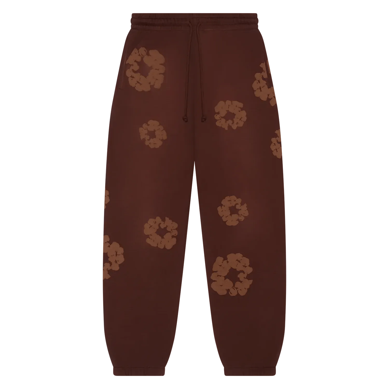 Denim Tears Mono Cotton Wreath Sweatpants Brown - Im Your Wardrobe