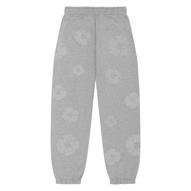 Denim Tears Mono Cotton Wreath Sweatpants Grey - Im Your Wardrobe