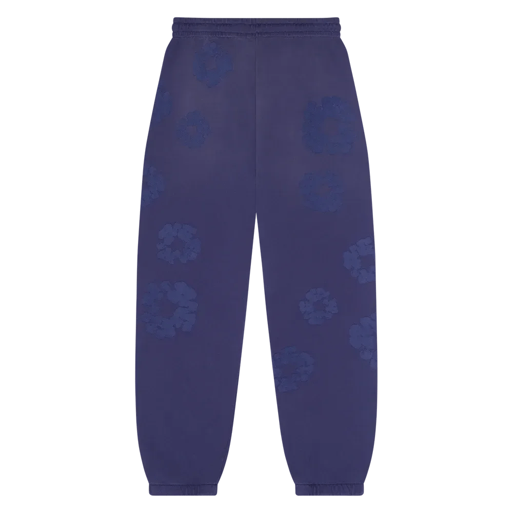 Denim Tears Mono Cotton Wreath Sweatpants Washed Blue - Im Your Wardrobe