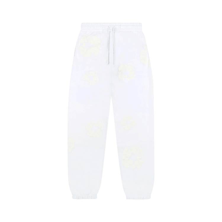Denim Tears Mono Cotton Wreath Sweatpants White - Im Your Wardrobe