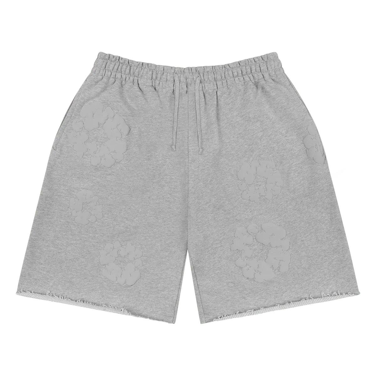 Denim Tears Mono Cotton Wreath Sweatshorts Grey - Im Your Wardrobe