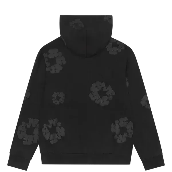 Denim Tears Mono Cotton Wreath Zip Hoodie Black - Im Your Wardrobe