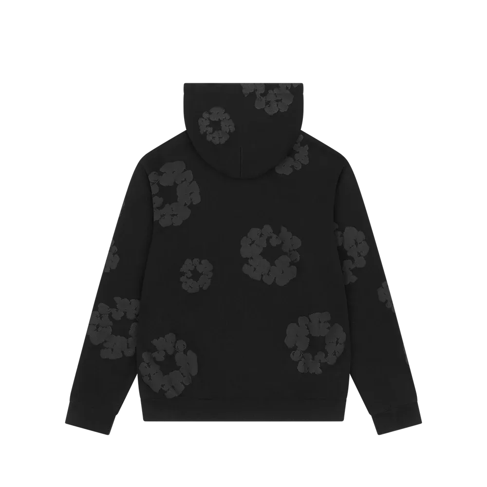 Denim Tears Mono Wreath Hoodie Black - Im Your Wardrobe