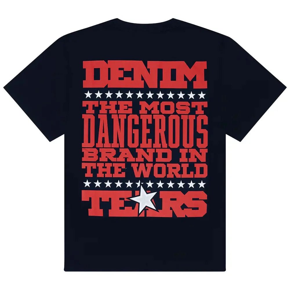 Denim Tears Most Dangerous Tee Navy - Im Your Wardrobe