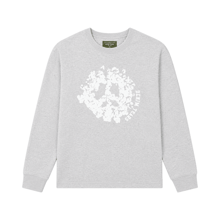 Denim Tears Peace Wreath Crewneck Grey/White - Im Your Wardrobe