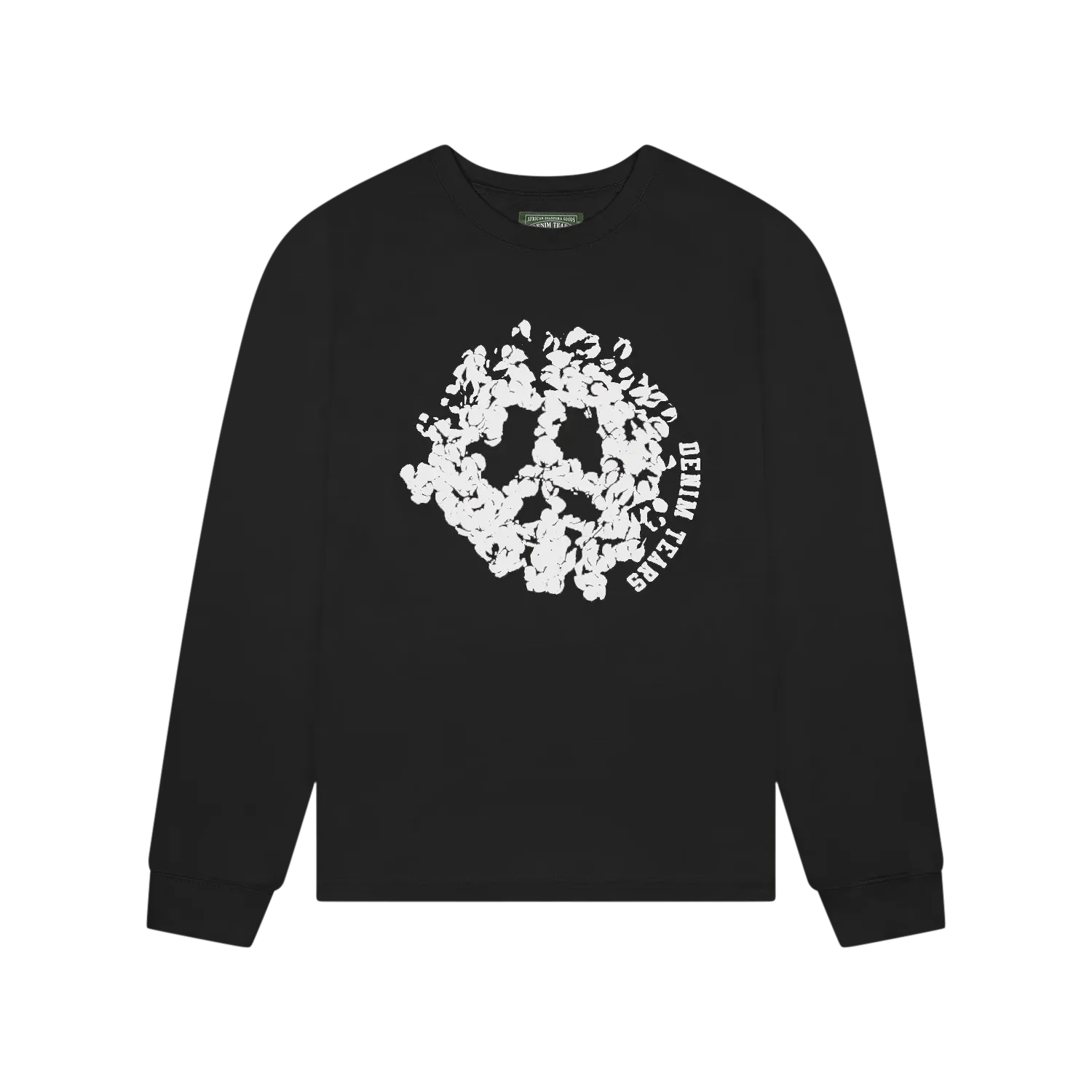 Denim Tears Peace Wreath Long Sleeve Tee 'Black' - Im Your Wardrobe