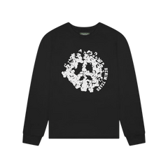 Denim tears デニムティアーズ ロンt BLACK DENIM TEARS デニムティアーズ / Peace Wreath Long Sleeve Tee Denim