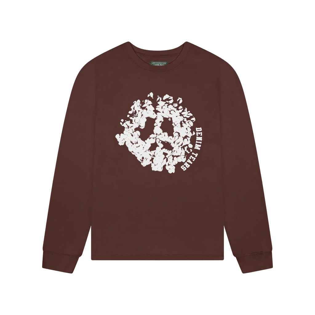 Buy Denim Tears Peace Wreath Long Sleeve Tee 'Brown' in NZ - Im