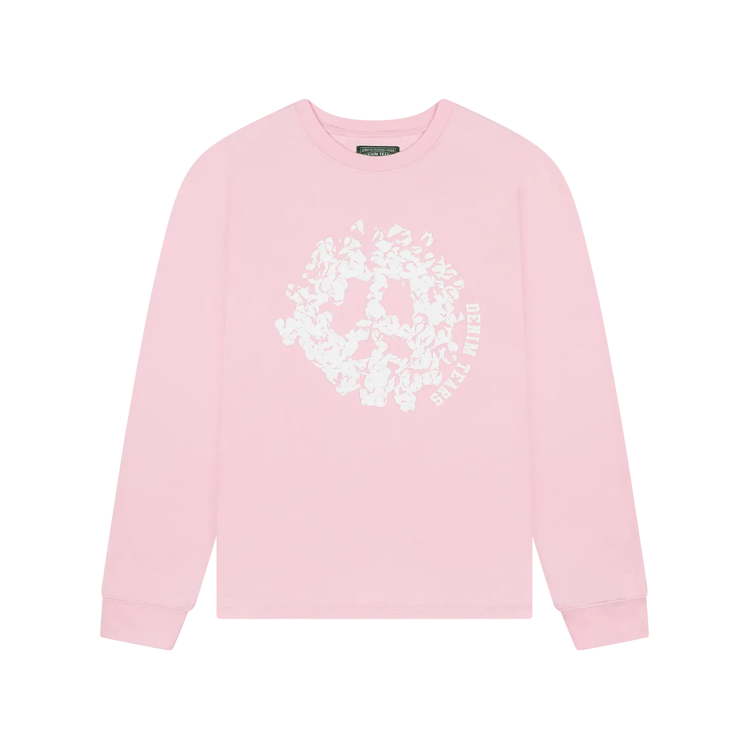 Denim Tears Peace Wreath Long Sleeve Tee 'Pink' - Im Your Wardrobe