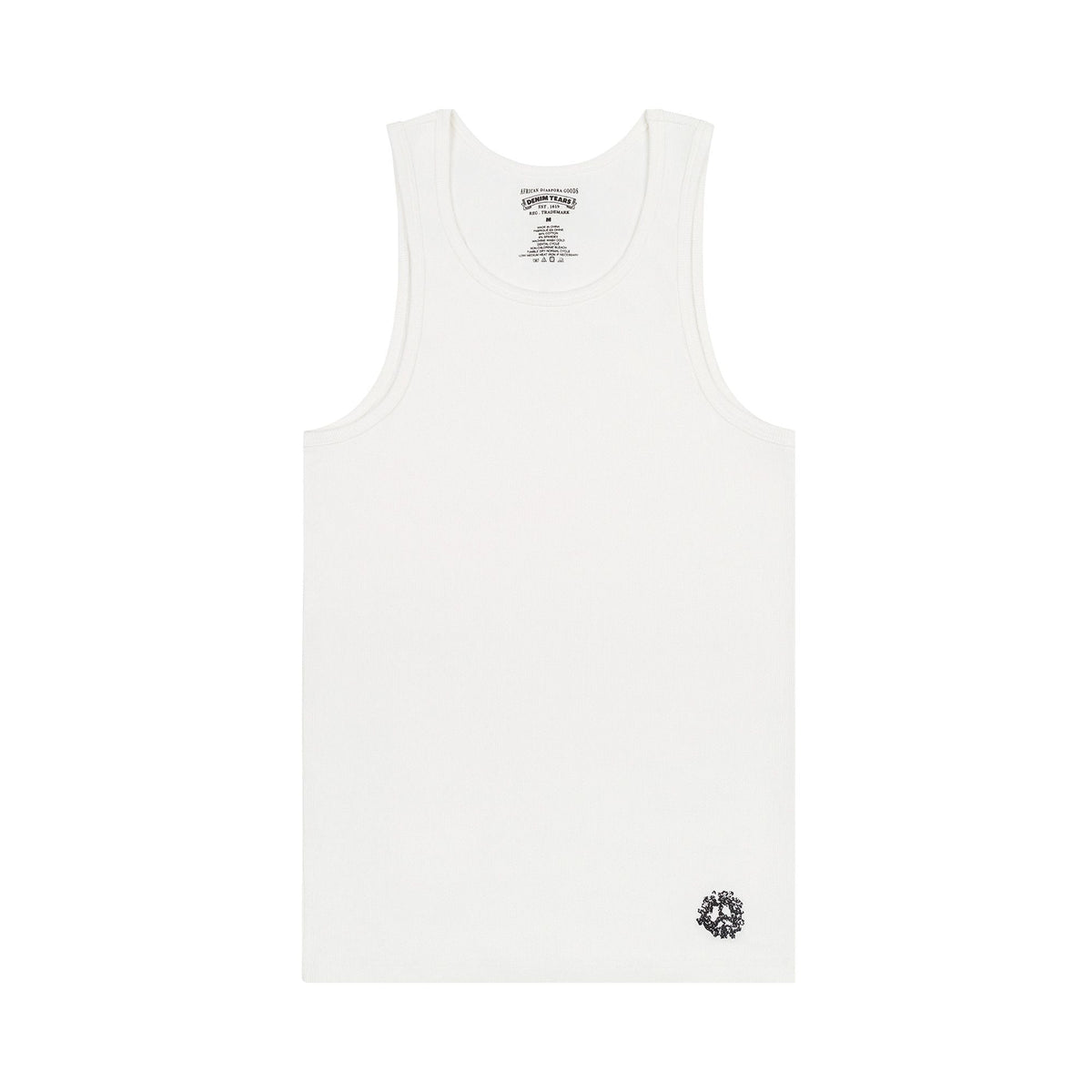 Denim Tears Peace Wreath Tank Top White - Im Your Wardrobe