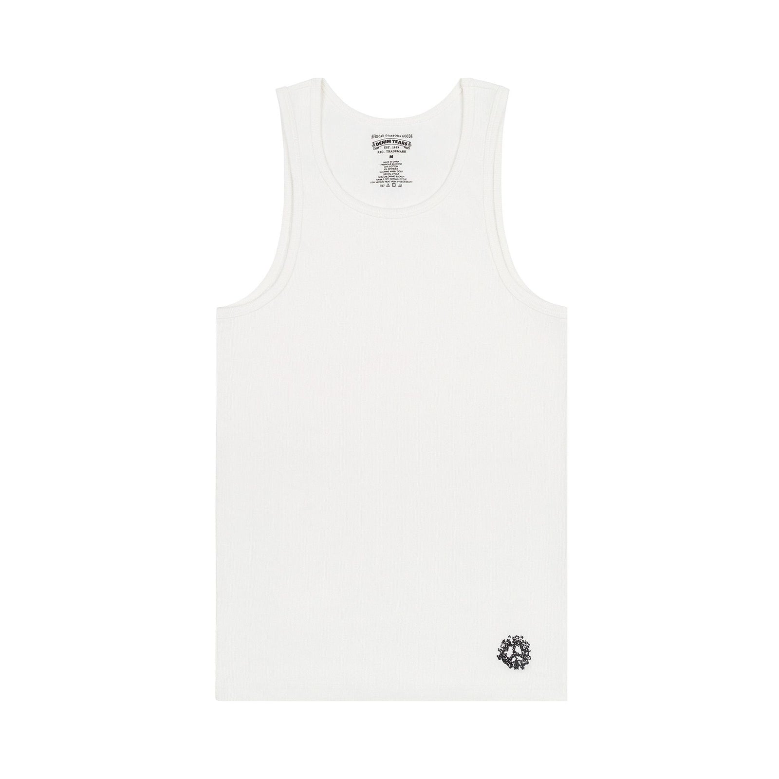Denim Tears Peace Wreath Tank Top White - Im Your Wardrobe