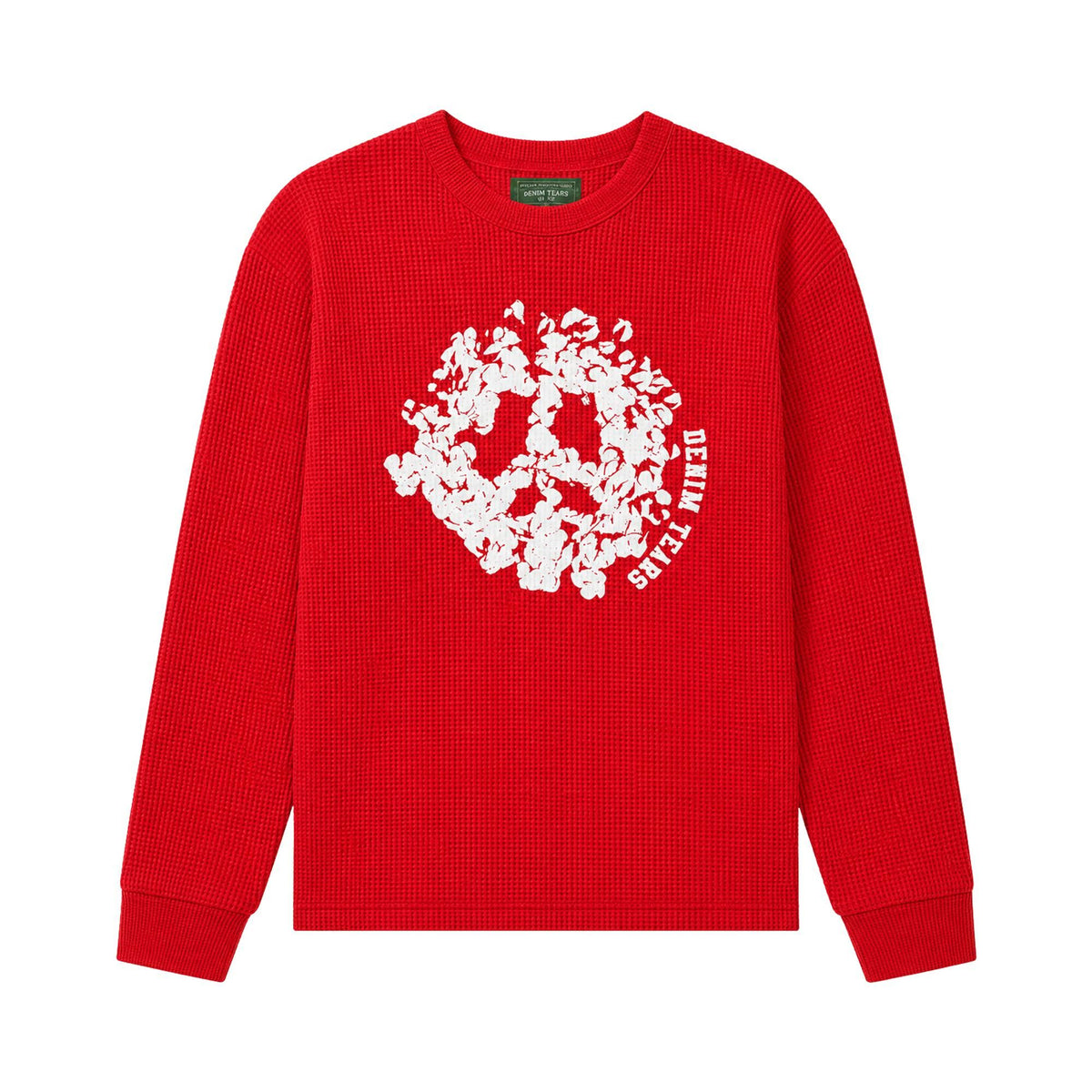 Denim Tears Peace Wreath Thermal Red/White - Im Your Wardrobe